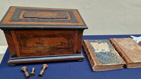 Lade der Kaufmannssozietät Greiffenberg, Mitte 18. Jahrhundert. Foto: Aline Theinert