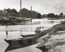 Oderlandschaft bei Maltsch, 1942, Fotoabzug