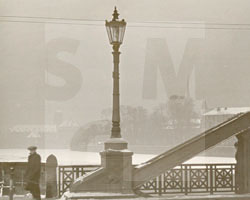 Winter in Breslau: Wintertag an der Dom-Insel, undatiert, Foto: Karl Franz Klose (1897 – 1984)