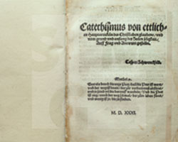 Caspar Schwenckfeld von Ossig: Catechismus von etlichen Hauptartickeln des Christlichen Glaubens. Augsburg 1531.