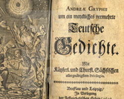 Andreas Gryphius: Teutsche Gedichte. Breslau und Leipzig 1698.